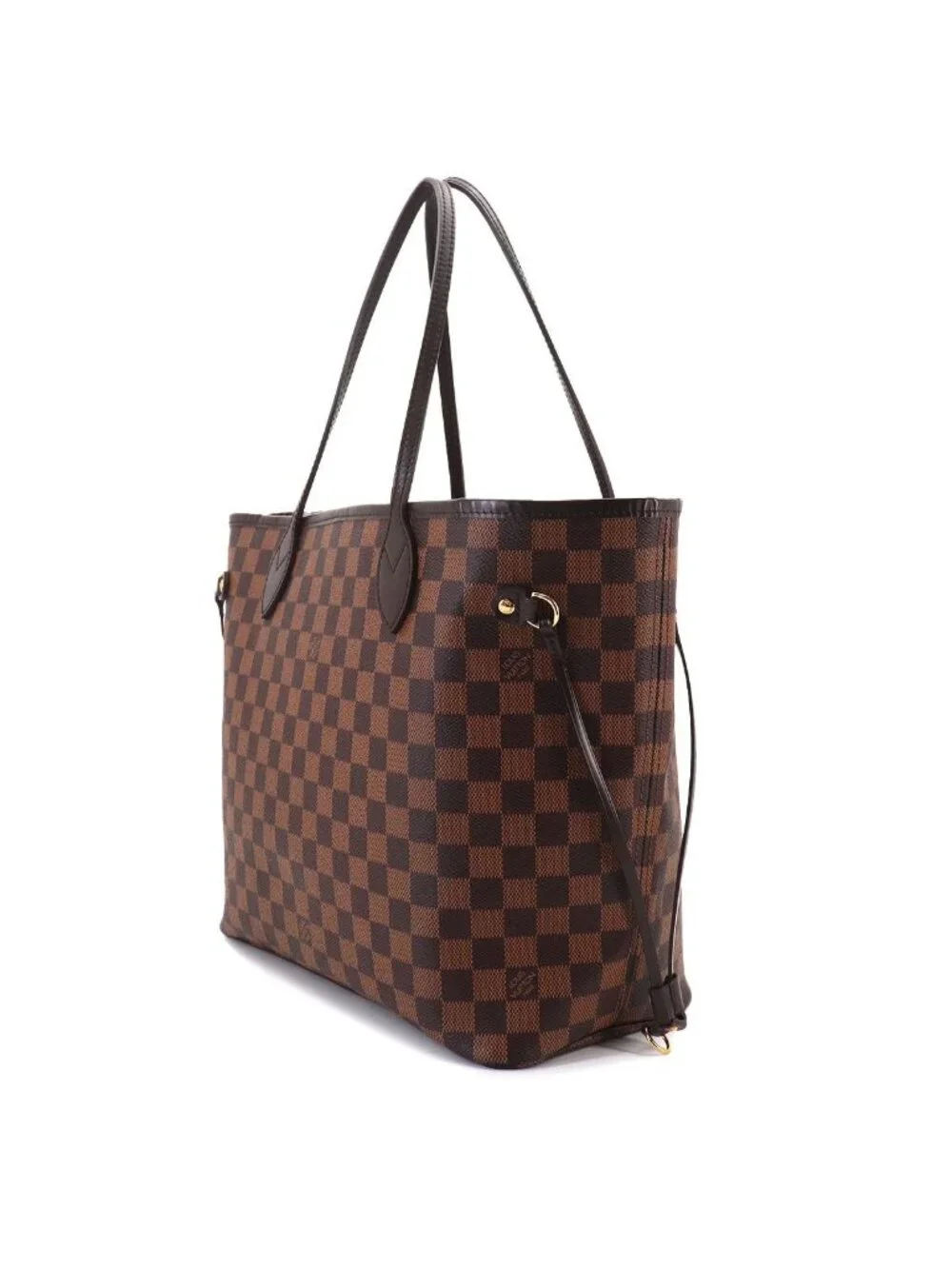 Louis Vuitton Damier Neverfull MM Tote Ebene Cerise Brown